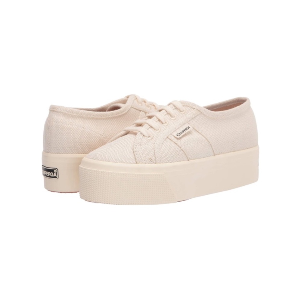 EUC Superga 2790 Off White Sneakers Size 8